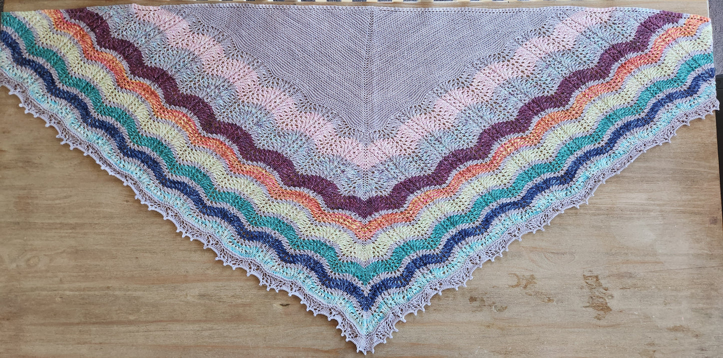 Knit Banrigh Shawl Pattern - Coming Soon - Preorder now!