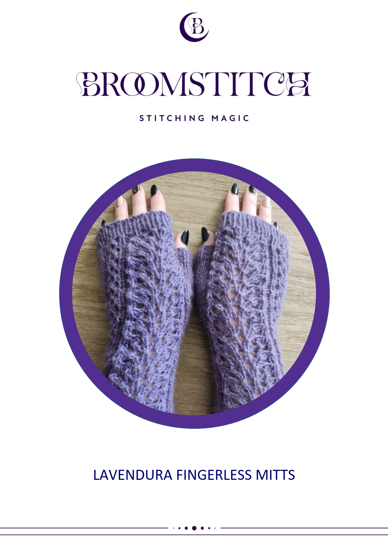 Knit Lavendura Fingerless Mitts Pattern